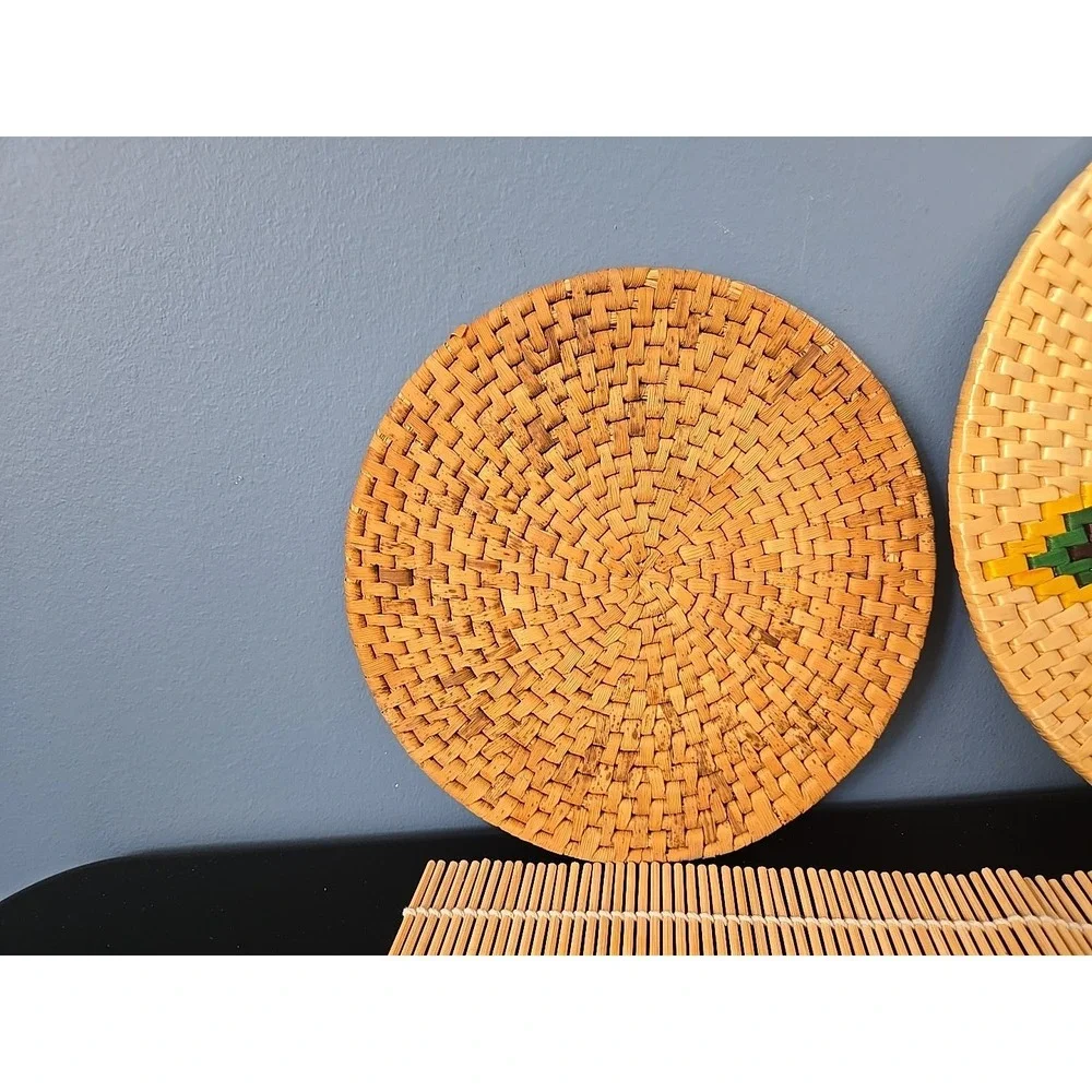 Tea Ceremony Mat Placemat Bamboo Matcha Spoon Sushi mat Strainer Trivet Boho Lot